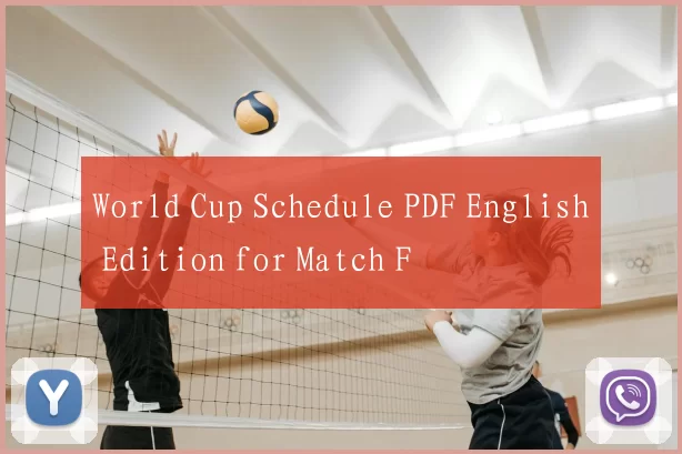 World Cup Schedule PDF English Edition for Match F